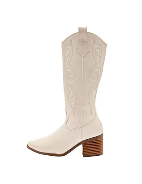 Bota cowboy media pierna Maxim para mujer