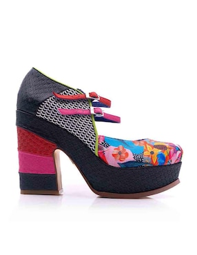 Zapato Altura Siete de piel para mujer