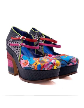 Zapato Altura Siete de piel para mujer