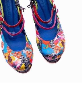 Zapato Altura Siete de piel para mujer