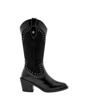 Bota cowboy media pierna Moramora para mujer