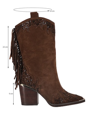 Bota arriba del tobillo Alma en Pena de piel para mujer