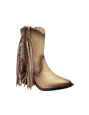 Bota cowboy media pierna Moramora para mujer