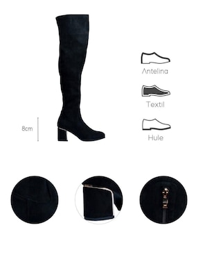 Bota arriba de la rodilla Lob para mujer