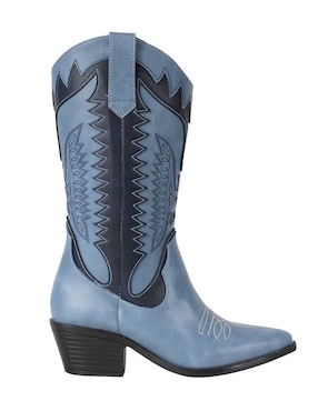Bota cowboy abajo de la rodilla Kuali Shoes Vaquera para mujer