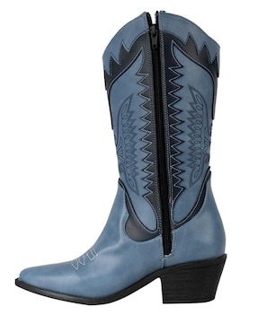 Bota cowboy abajo de la rodilla Kuali Shoes Vaquera para mujer