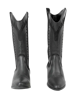 Bota cowboy abajo de la rodilla Kuali Shoes Vaquera para mujer