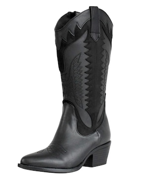 Bota cowboy abajo de la rodilla Kuali Shoes Vaquera para mujer