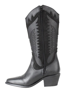 Bota cowboy abajo de la rodilla Kuali Shoes Vaquera para mujer