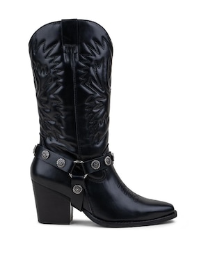 Bota cowboy media pierna Gillio OI2025 para mujer