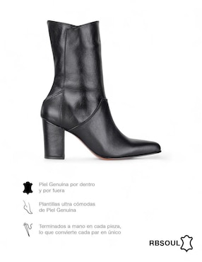 Botín arriba del tobillo RBcollection RBsoul de piel para mujer