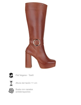 Bota abajo de la rodilla Rbcollection Pequeños Productores de piel para mujer