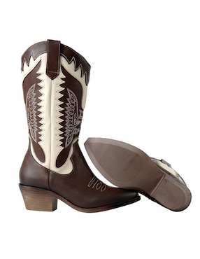 Bota cowboy abajo de la rodilla Kuali para mujer