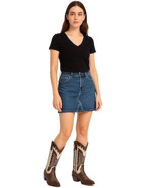 Bota cowboy abajo de la rodilla Kuali para mujer