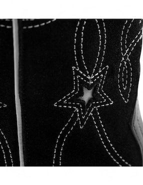Bota cowboy arriba del tobillo Lyard de piel bovino para mujer
