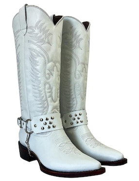 Bota cowboy media pierna Bdp Botas De Pedro Vaquero de piel para mujer