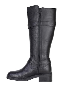 Bota abajo de la rodilla Lobo Solo de piel para mujer