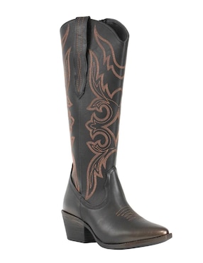 Bota cowboy abajo de la rodilla Kuali Shoes para mujer