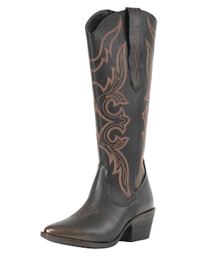 Bota cowboy abajo de la rodilla Kuali Shoes para mujer