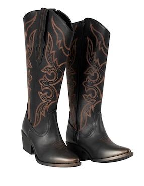 Bota cowboy abajo de la rodilla Kuali Shoes para mujer