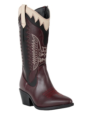 Bota cowboy abajo de la rodilla Kuali Shoes Vaqueras para mujer