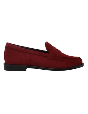 Mocasín Regina Romero Penny de gamuza para mujer