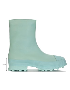 Bota media pierna Camper Traktori de piel para mujer