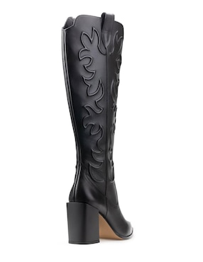 Bota cowboy rodilla Davenia Botas Davenia de piel para mujer