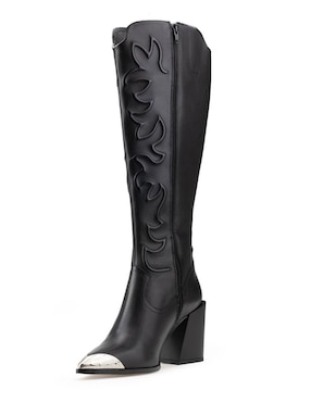 Bota cowboy rodilla Davenia Botas Davenia de piel para mujer