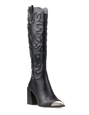 Bota cowboy rodilla Davenia Botas Davenia de piel para mujer