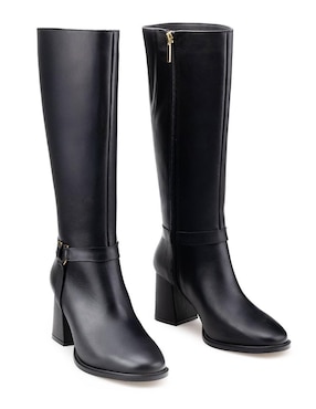 Bota rodilla Davenia de piel para mujer