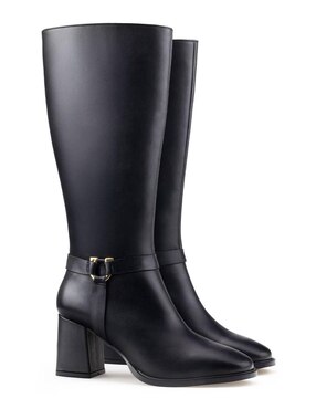 Bota rodilla Davenia de piel para mujer