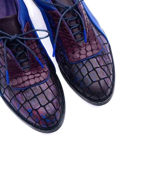 Zapato Altura Siete de piel para mujer