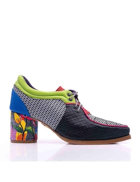 Zapato Altura Siete de piel para mujer
