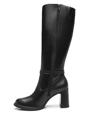 Bota abajo de la rodilla Flexi de piel para mujer