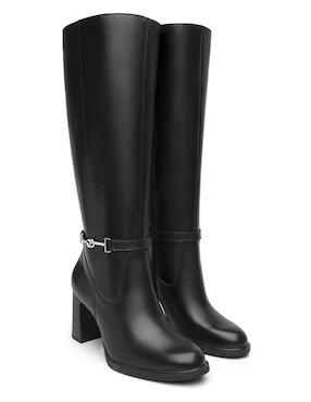 Bota abajo de la rodilla Flexi de piel para mujer
