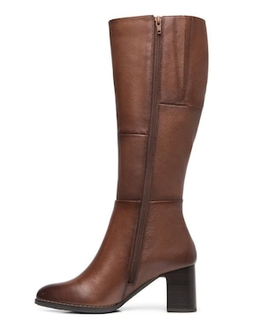 Bota arriba de la rodilla Flexi de piel para mujer