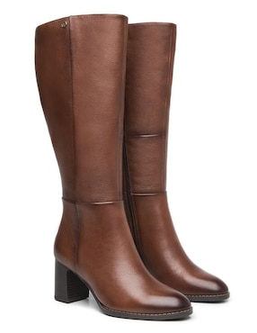 Bota arriba de la rodilla Flexi de piel para mujer