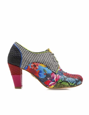Zapato Altura Siete de piel para mujer