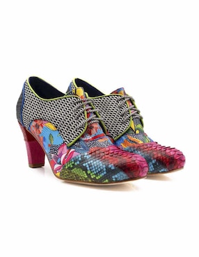 Zapato Altura Siete de piel para mujer