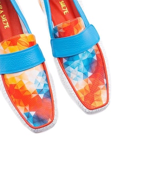 Zapato Altura Siete de piel para mujer
