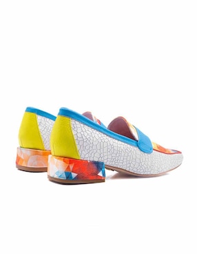 Zapato Altura Siete de piel para mujer