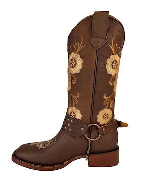 Bota cowboy media pierna Bdp Botas De Pedro de piel bovino para mujer