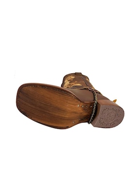 Bota cowboy media pierna Bdp Botas De Pedro de piel bovino para mujer