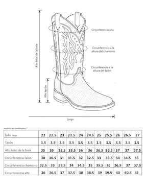 Bota cowboy media pierna Bdp Botas De Pedro de piel para mujer