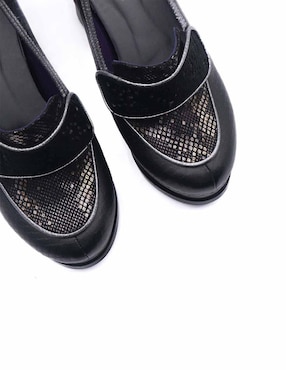 Zapato Altura Siete de piel para mujer
