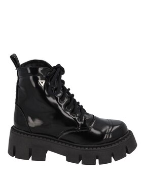 Bota combat al tobillo Platonia Serena de piel para mujer