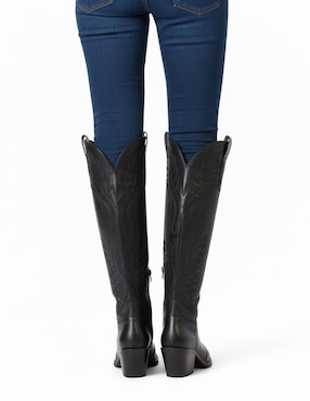 Bota cowboy arriba de la rodilla Kuali Shoes para mujer