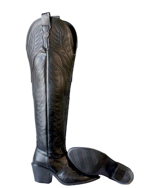 Bota cowboy arriba de la rodilla Kuali Shoes para mujer