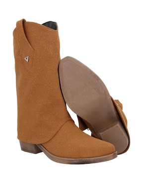 Bota cowboy arriba del tobillo Platonia Oklahoma de piel para mujer